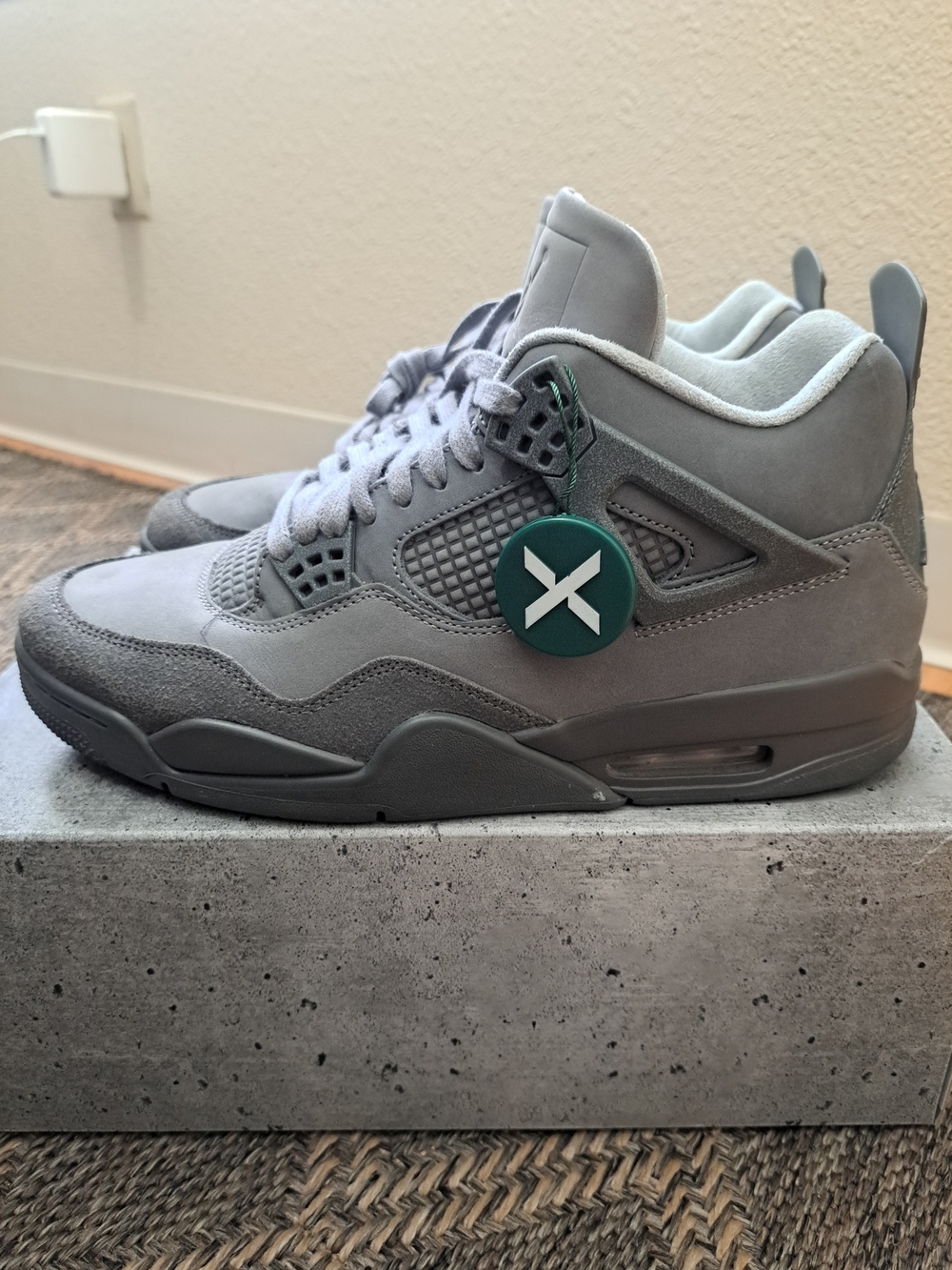 Mens Nike Air Jordan 4 Retro SE Wet Cement